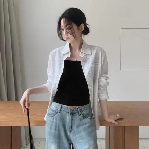 [🧊살안타템/오픈할인중] made. 프렌치 메모리 스트라이프셔츠 - 2 color