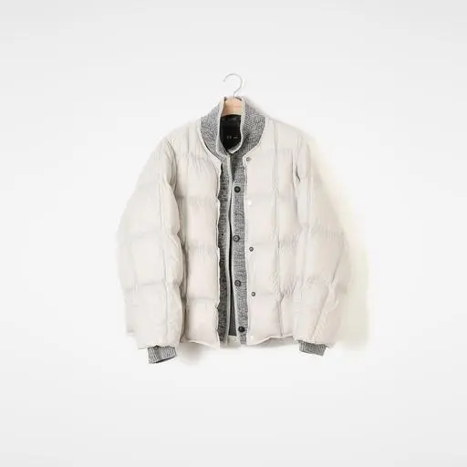 겹겹이 안 입어도 든든한 한 벌 layered knit collar padded jacket