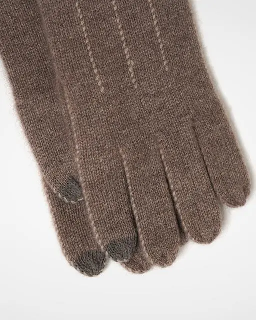차가운 공기 속에서 가장 먼저 시큰해지는 건 손 100% cashmere stitch button gloves