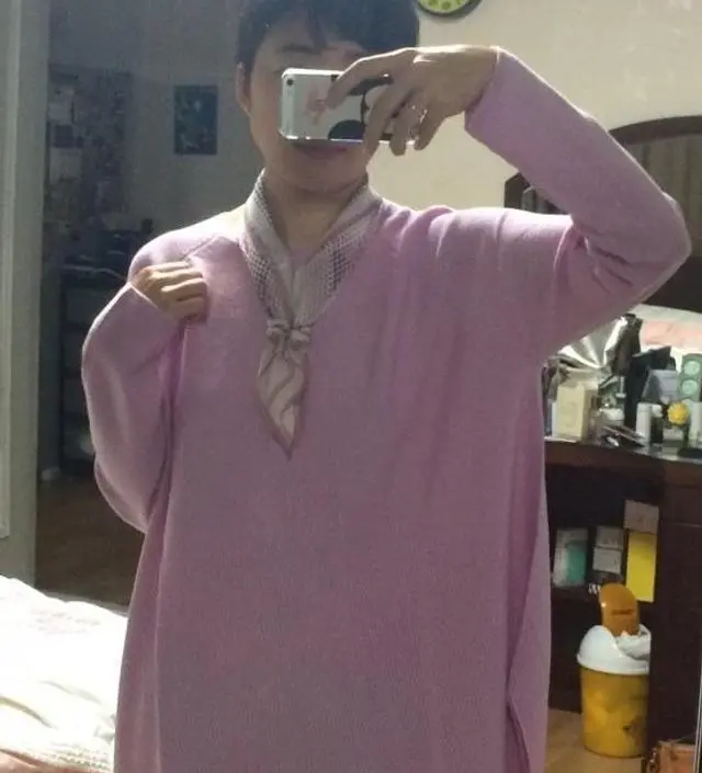 여자여자 포근 니트
