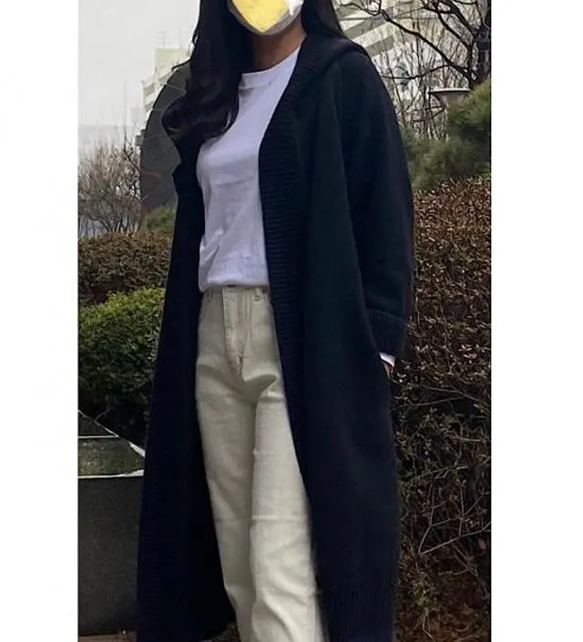 생각보다 얇지만, 핏이 예쁘고 편해요.
