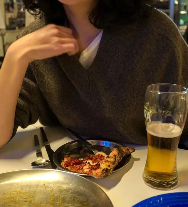 단일 컬러가 아닌 멜란지 컬러에 
