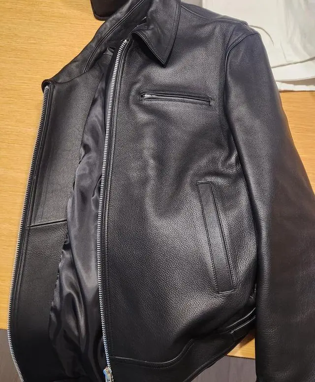 韓国Doffjason COWHIDE SINGLE JACKET牛革 MUSINSA公式 | DOFFJASON 牛革シングルジャケット