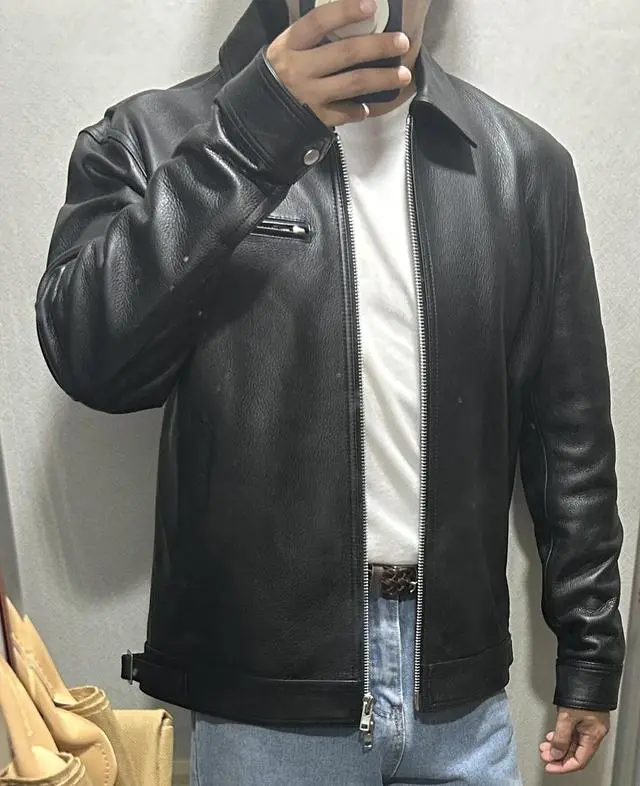 Cowhide single jacket - DOFFJASON