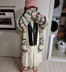 따뜻하고좋다고합니다 아이가 커서 어른꺼작은옷을 입혔는데 확실히 핏이 이뿌네요 주니