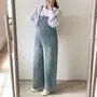 임부복*데님와이드핏조절 점프수트