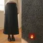 [밍크기모/착용감GOOD][S-made]임부복*밍크웜맥시조절 임산부스커트