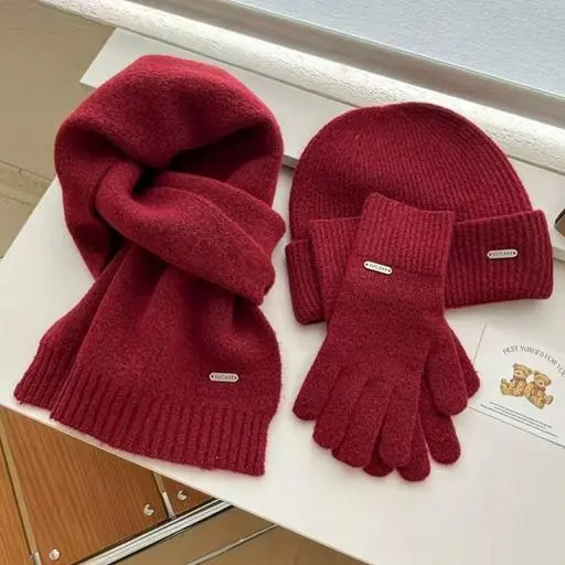 팬던트꾸러미 3종세트(머플러,장갑,모자)