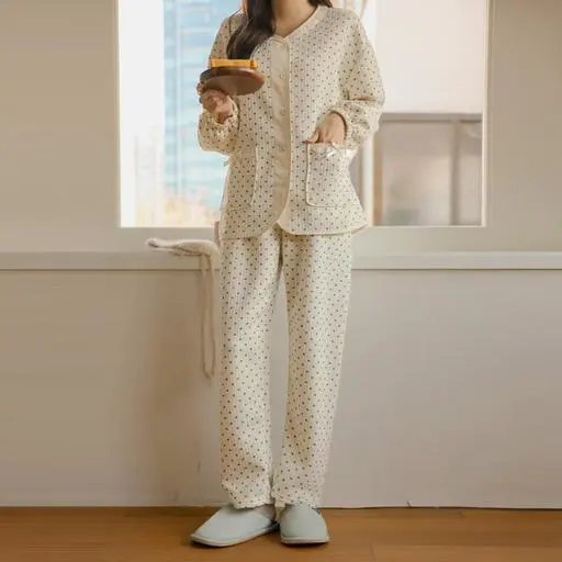 수유복*하트플라워누빔 상하세트