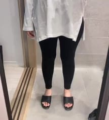 임신중기때 M사이즈 입었었는데, 막달 되니 살도찌고 배도커져서 L로 샀어요 :) 조리원