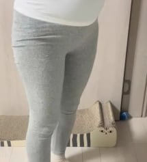 봄 레깅스로 찰떡 두겹복대 레깅스와 찰떡 스판 두가지로 주문해봤는데 요고 찰떡스판 