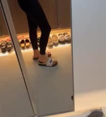 168인데 레깅스 발목 보이게 입는거 좋아해서 키작맘으로 주문했어요 
