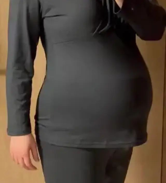 36주 진입 키 162 몸무게 75돌파했어요. XL시키니까 하의도 불편하지 않게 잘맞고 재질