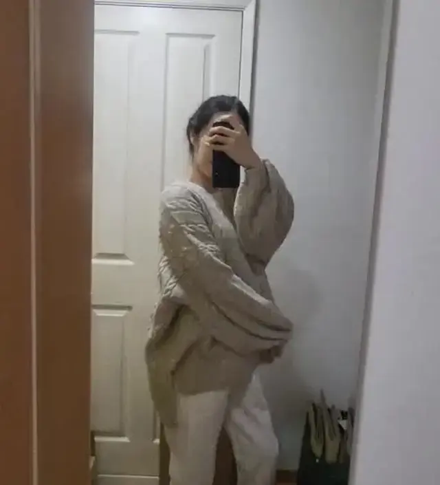 완전 포근한 느낌의 니트에요!
