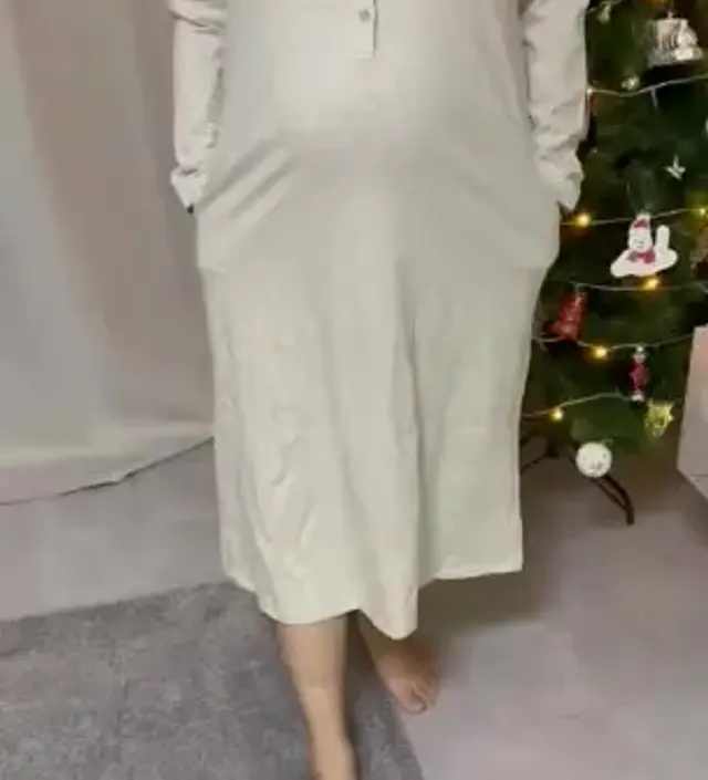 기장이 종아리를 덮고 배 둘레도 넓어서 편해요