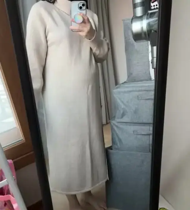 부해보이지 않고 부들부들하고 딱 좋아요! 일단 편하고 기장은 159인데 발목위로 올라오