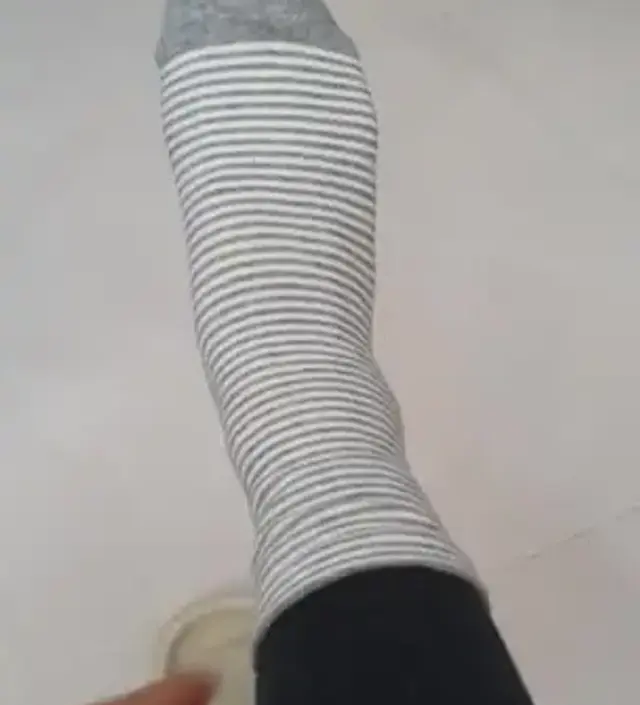 다이소에서 무압박 양말이라고 샀는데
