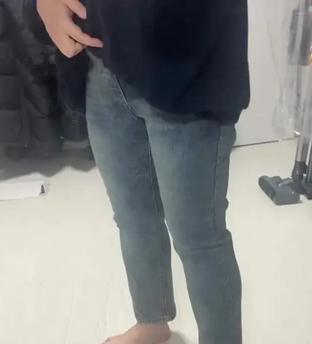 이전에 산 세미와이드 청바지보다 다 잘입어져요! 160기준 키작은맘 버전 안하고 기본버