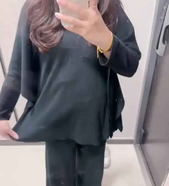 요즘 유행스타일인데 임산부라 못입어서 속상했는데 소임에 딱 있더라구요! 바로주문 !