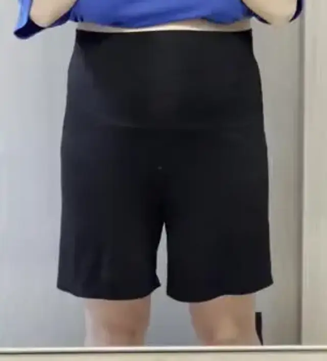 30주차 임산부입니다. 잠옷 바지를 계속 전전했는데 속바지로 샀던 이 바지가 허리가 너