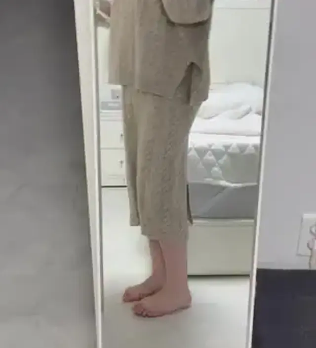 따뜻하고 감기는 원단이에요~
