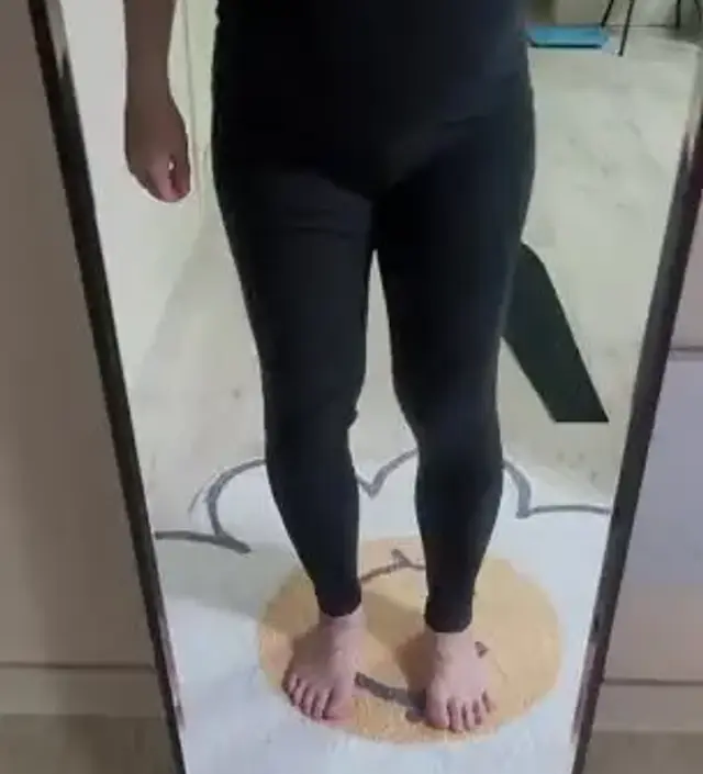 156/57kg임산부예요. 레깅스 M,L 샀는데 M은 딱맞고 L는 편해요. 영상은 M사이즈 착용샷