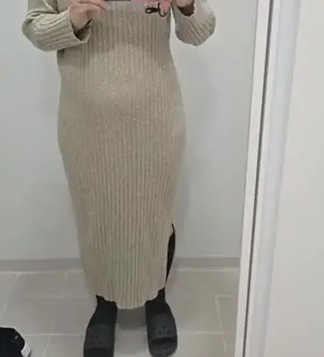 임부복 처음샀는데 너무 펑퍼짐하지 않고 적당히 허리라인도있고 부드럽네요. 키 158이