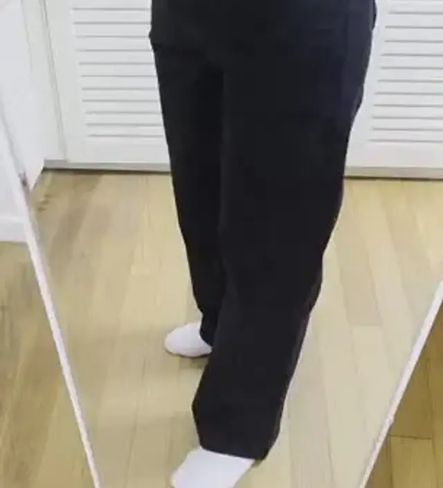 소임에서 샀던 세미와이드 면바지가 너무 맘에 들어서 발열소재로도 사봤는데 역시나 맘