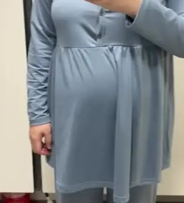 임신 34주차, 살이 20키로 가까이 쪘어요~ 집에 있던 큰 옷들과 남편 옷으로 지내다가 