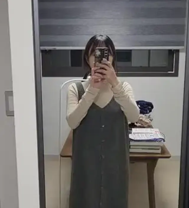 폼이 넉넉한데도 포근하고 이뻐서 넘 좋아요. 게다가 따뜻해서 한겨울에도 잘 입고 다닐