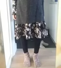 임신 전에 입던 레깅스 입고 다니다가
