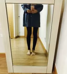 키가 약간 큰 편인데도 발목까지 딱 떨어지는게
