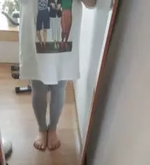 키가 작아서 수선 할 마음으로 구입 했는데  살이 쩌서 그런지 수선 안하고 입어도 불편