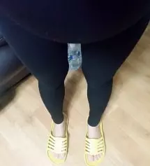 스판이 있어서 넘 편하네요 배도 잘감싸주고~~
