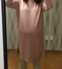 맨날 어두운색 레깅스만 신다가 같이 샀던 핑크색 니트랑 입기에 오트밀색이 괜찮아보여