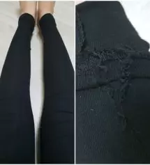 쫀쫀하고 배도 편해요 오래간만에 붙는 스타일을 입어서 밑위가 적응이 좀 안되지만 편