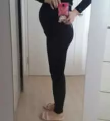 다른 20주 예비산모님들 보다 배가 커서 레깅스구입했어요~
