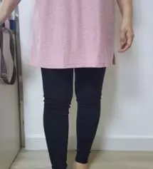 착용감 부드럽고 신축성이 좋아 엄청 편안합니다. L사이즈를 샀는데 m사이즈가 더 예쁘