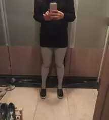 블랙샀다가 너무 좋아서 다른 컬러도 주문했어요. 날씨도 점점 쌀쌀해져서 레깅스 꼭 입