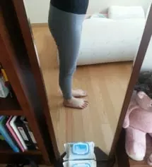 기존타사 레깅스보다 질감도 좋구
