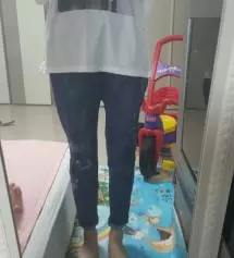 바지 티셔츠 모두 맘에듭니다. 바지는 지금 딱맞아서. 조금 배불러오면 작아질듯 하여 