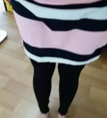 일반청바지는 배가나와 불편해서  계속 원피스만입고다녔는데 이제 날도 점점 추워져서