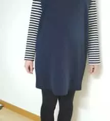 여기서 산 원피스에 레깅스 입었어요^^평상복 입다가 임부복 입으니까 배가 넘 편하네요