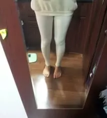 S로 구매했는데 좀 편하게 입을려면 M사이즈도 괜찮겠어요. 쫀쫀하니 초여름까지 입을 