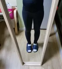 키161 체중57 임신21주 입니다. 찰떡스판 레깅스 편해요 편해~^^ 바지입다가 찰떡스판l