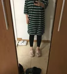 같은 키에 비해 팔다리가 짧아서 레깅스도 살짝 길긴 하지만ㅋ
