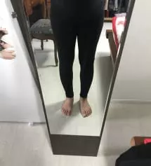 역시 후기대로 넘 편하고 좋아요. 허리 밴드가 다른 레깅스보다 더 편안해요. 텐셀 레깅