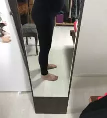 역시 후기대로 넘 편하고 좋아요. 허리 밴드가 다른 레깅스보다 더 편안해요. 텐셀 레깅