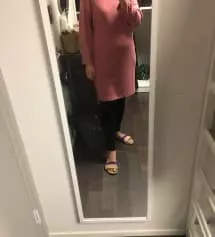 먹색이랑 오트밀 구매하고 너무좋아서 검정 두개 추가구입했어요 임신하니까 바지는 좀