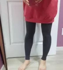 키작맘 사려다가 그냥 S사이즈 샀어요(키163cm). 여름에 키작맘 사서 복사뼈 살짝 드러